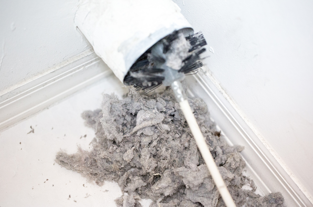 how to vent a dryer in the middle of the house